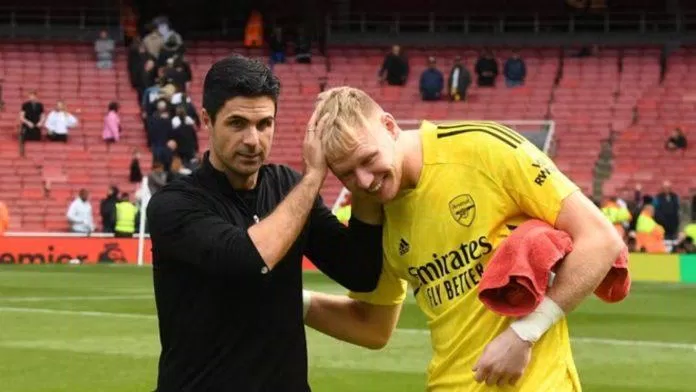 Ban huấn luyện của Arsenal cho phép Ramsdale nghỉ ngơi thêm sau khi vợ anh sảy thai (nguồn ảnh: Internet) Ban huấn luyện của Arsenal cho phép Ramsdale nghỉ ngơi thêm sau khi vợ anh sảy thai (nguồn ảnh: Internet)