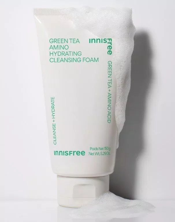Công dụng của sữa rửa mặt dưỡng ẩm da innisfree Green Tea Amino Cleansing Foam