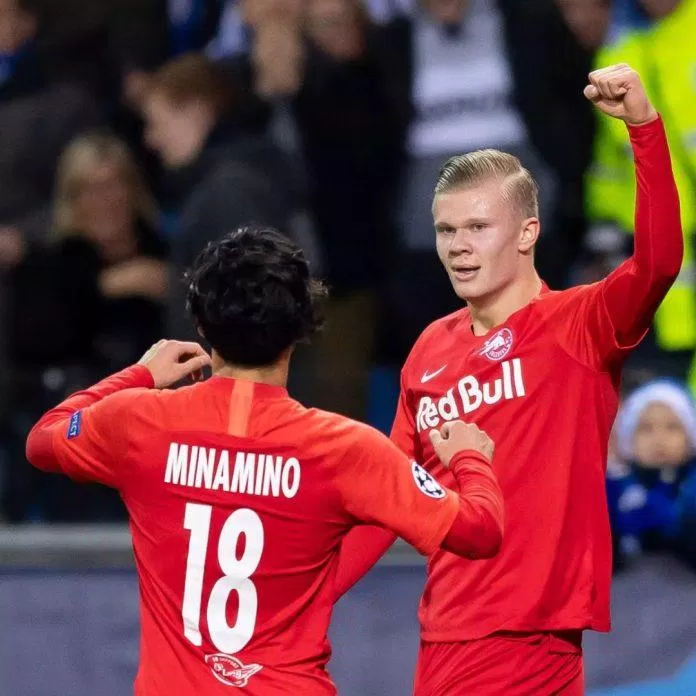Minamino từng là đồng đội của Erling Haaland khi cả hai cùng thi đấu cho RB Salzburg (nguồn ảnh: Internet) Minamino từng là đồng đội của Erling Haaland khi cả hai cùng thi đấu cho RB Salzburg (nguồn ảnh: Internet)
