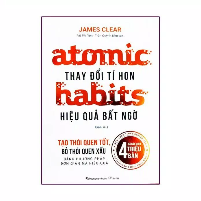 Thay đổi tí hon hiệu quả bất ngờ (Atomic Habits) - James Clear (Ảnh: Internet)