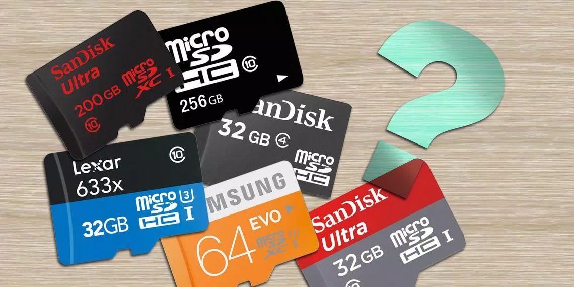 Có nhiều loại thẻ microSD khác nhau (Ảnh: Internet)