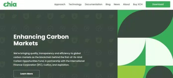 Trang chủ của Chia Network (Ảnh: Internet) Trang chủ của Chia Network (Ảnh: Internet)
