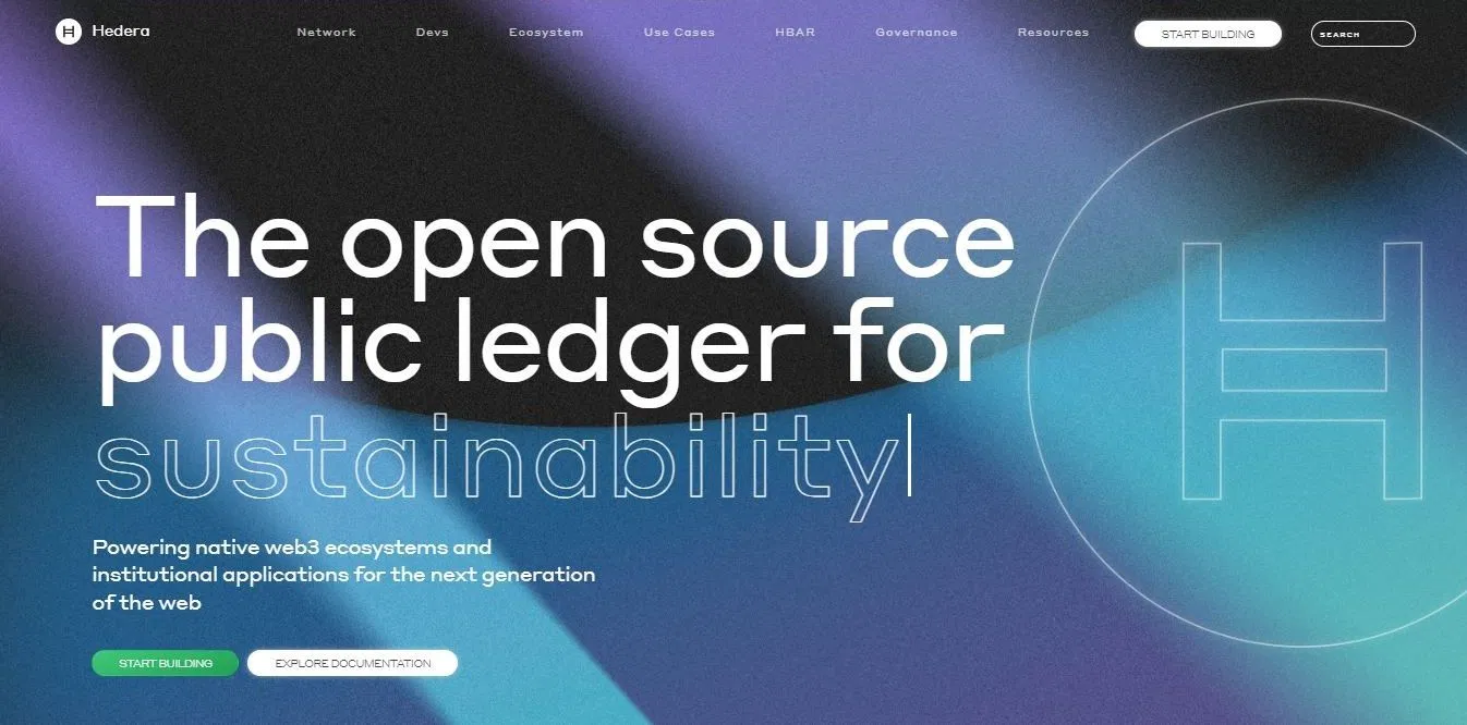 Trang chủ của Hedera (Ảnh: Internet) Trang chủ của Hedera (Ảnh: Internet)