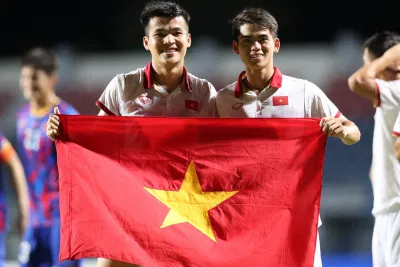U23 Việt Nam ăn mừng chiến thắng trận chung kết U23 Đông Nam Á. Ảnh: Internet U23 Việt Nam ăn mừng chiến thắng trận chung kết U23 Đông Nam Á. Ảnh: Internet