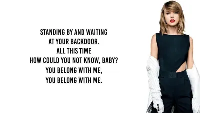You belong with me - Taylor Swift (ảnh: internet). You belong with me - Taylor Swift (ảnh: internet).