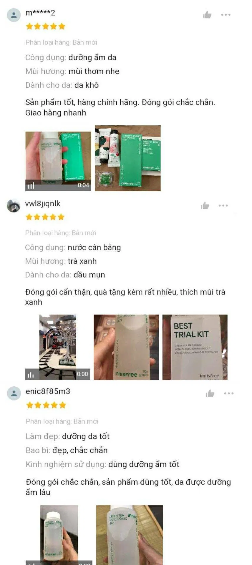 Một vài đánh giá, review của người dùng về sản phẩm trên Shopee (Ảnh: BlogAnChoi)