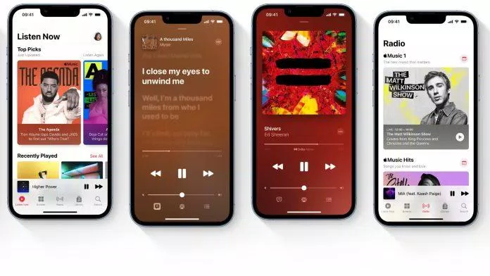 Apple Music - một trong những dịch vụ của hãng Apple (Ảnh : Internet)