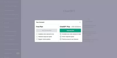Đăng ký ChatGPT Plus với giá 20 USD/tháng (Ảnh: Internet) Đăng ký ChatGPT Plus với giá 20 USD/tháng (Ảnh: Internet)
