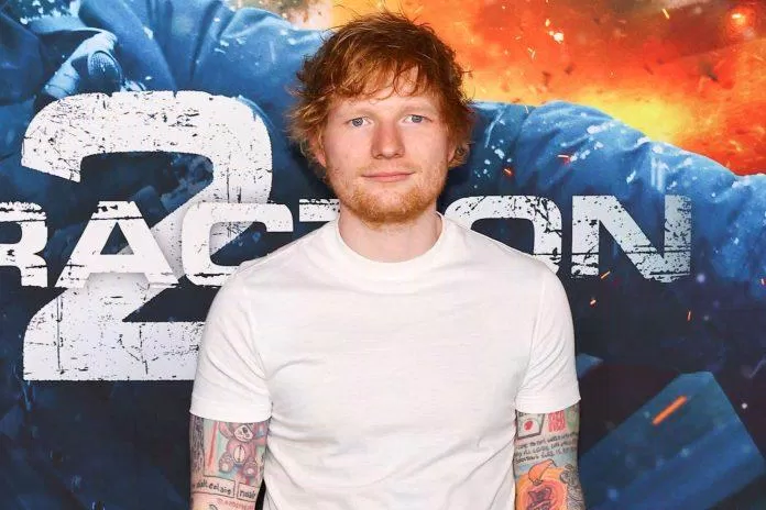 Ca sĩ Ed Sheeran trong buổi ra mắt phim (Ảnh: Internet)