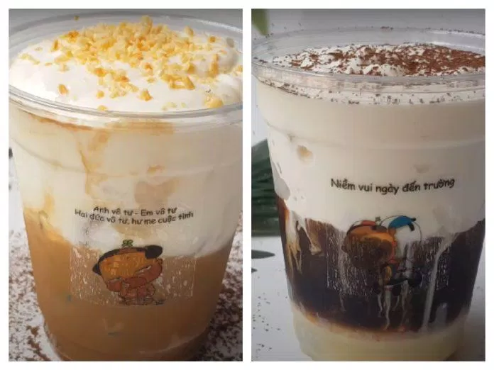 Thành phẩm cafe kem muối hấp dẫn