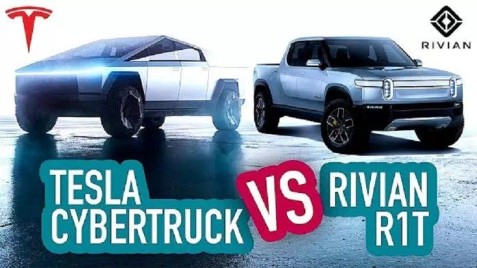 Cybertruck có thể đánh bại R1T? (Ảnh: Internet) Cybertruck có thể đánh bại R1T? (Ảnh: Internet)