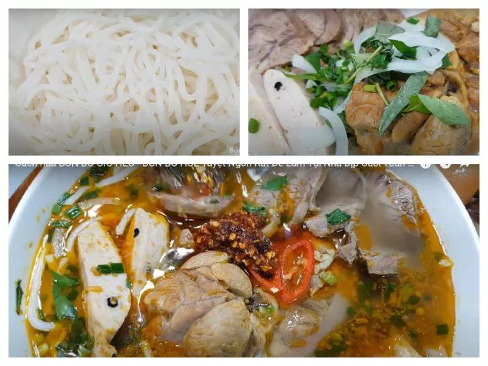 Hoàn thành món bún giò heo ngon như ngoài hàng