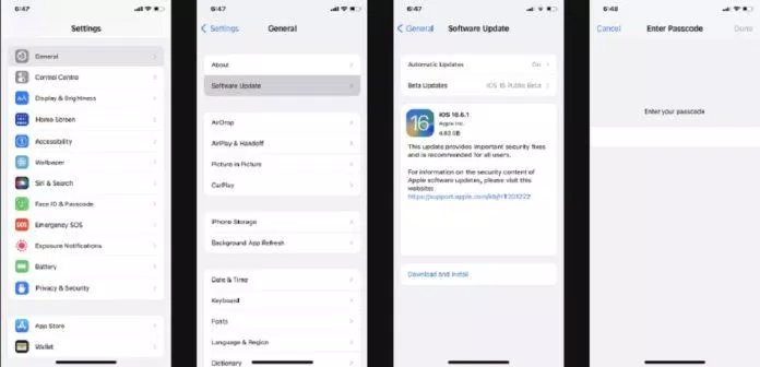 Cập nhật phần mềm cho iPhone (Ảnh: Internet) Cập nhật phần mềm cho iPhone (Ảnh: Internet)