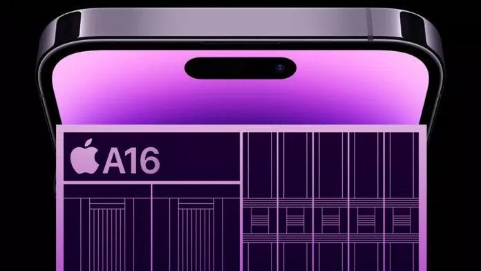 Chip A16 đây mạnh mẽ được thừa hưởng từ Iphone 14 (Ảnh : Internet)