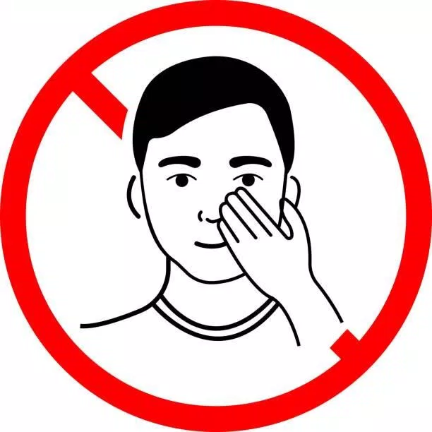 Không dùng tay để dụi mắt (Ảnh: Internet) Không dùng tay để dụi mắt (Ảnh: Internet)