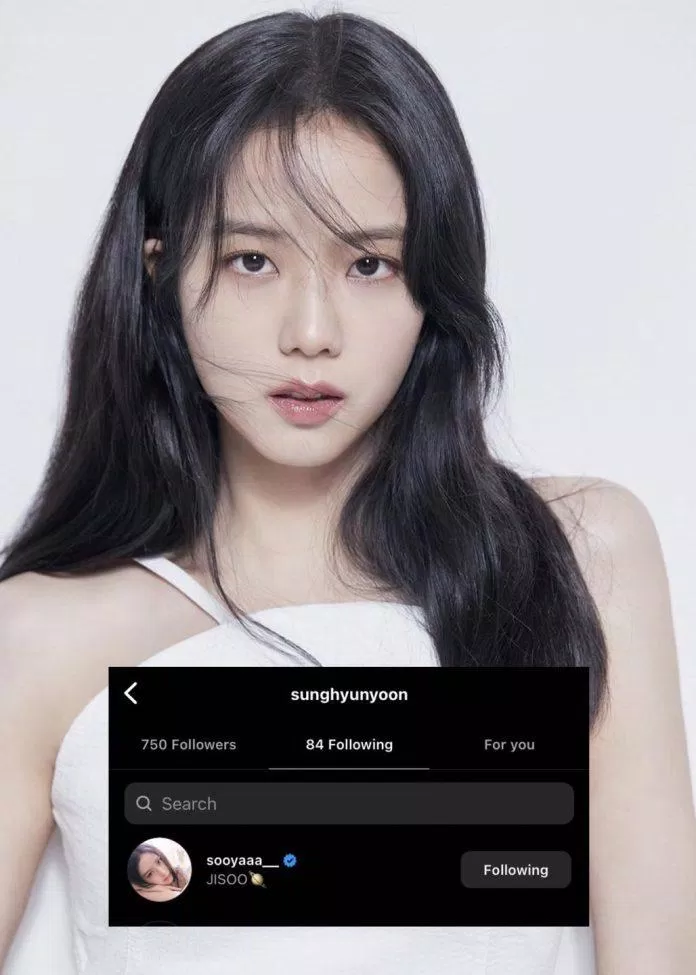 Đạo diễn của “INFLUENZA” đã nhấn theo dõi Jisoo trên Instagram (Ảnh: Jisoonly VN)