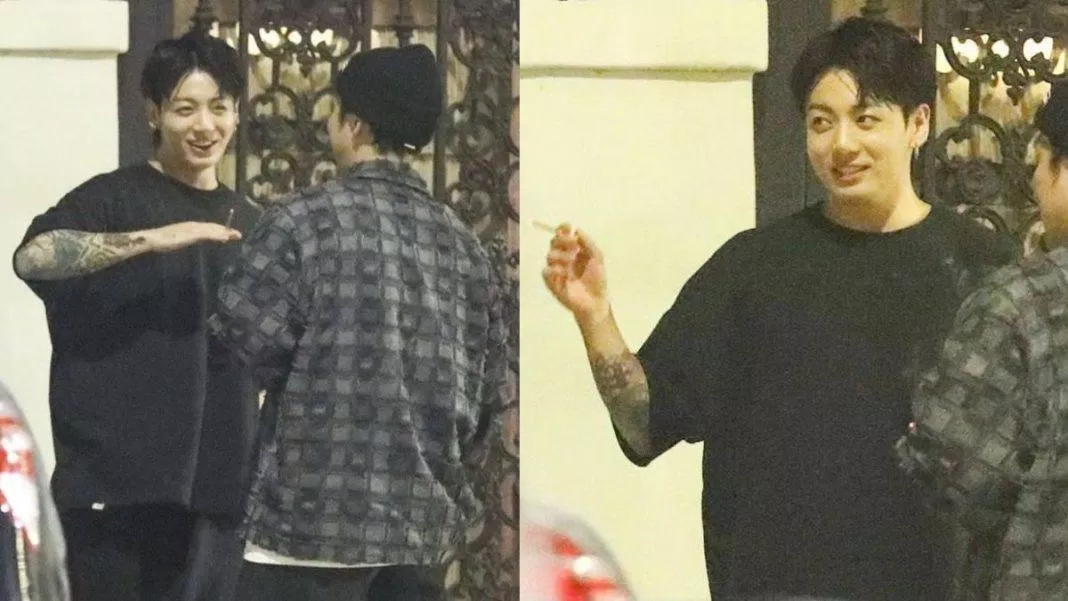 Jungkook bị bắt găpj hút thuốc (Ảnh: Internet)