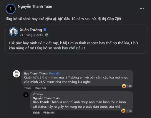 Quân từ trả thù 10 năm chưa muộn - Facebook: Nguyễn Thanh Tuấn