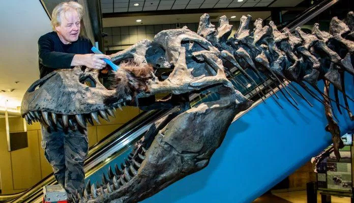 Jack Horner tại buổi ra mắt bộ phim "Jurassic World" của Universal Pictures mà ông là cố vấn khoa học.