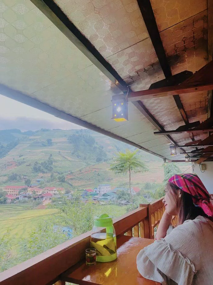 Ban công tại homstay. (Ảnh: Kim Cúc)