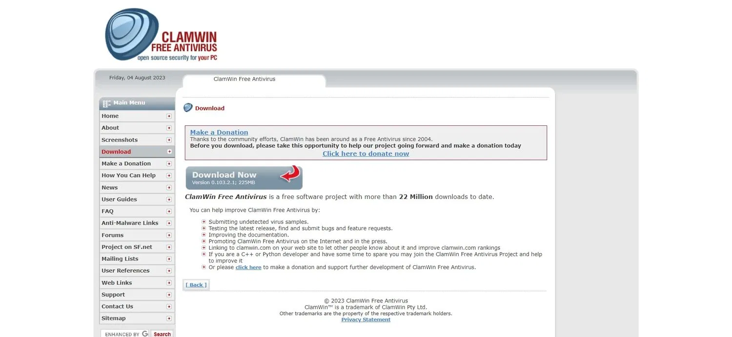 Phần mềm diệt virus miễn phí ClamWin cho máy tính (Ảnh: Internet) Phần mềm diệt virus miễn phí ClamWin cho máy tính (Ảnh: Internet)