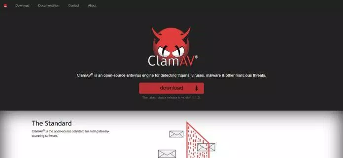 Trang chủ của ClamAV (Ảnh: Internet)