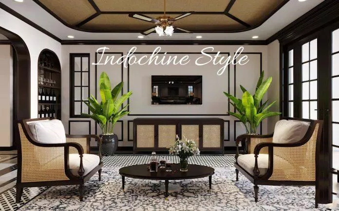 Phong cách thiết kế nội thất Indochine Style (Ảnh: Internet) Phong cách thiết kế nội thất Indochine Style (Ảnh: Internet)