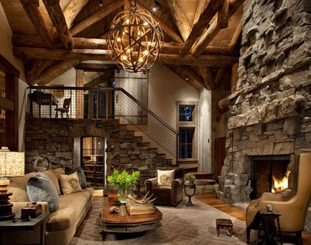 Phong cách thiết kế nội thất Rustic (Ảnh: Internet) Phong cách thiết kế nội thất Rustic (Ảnh: Internet)