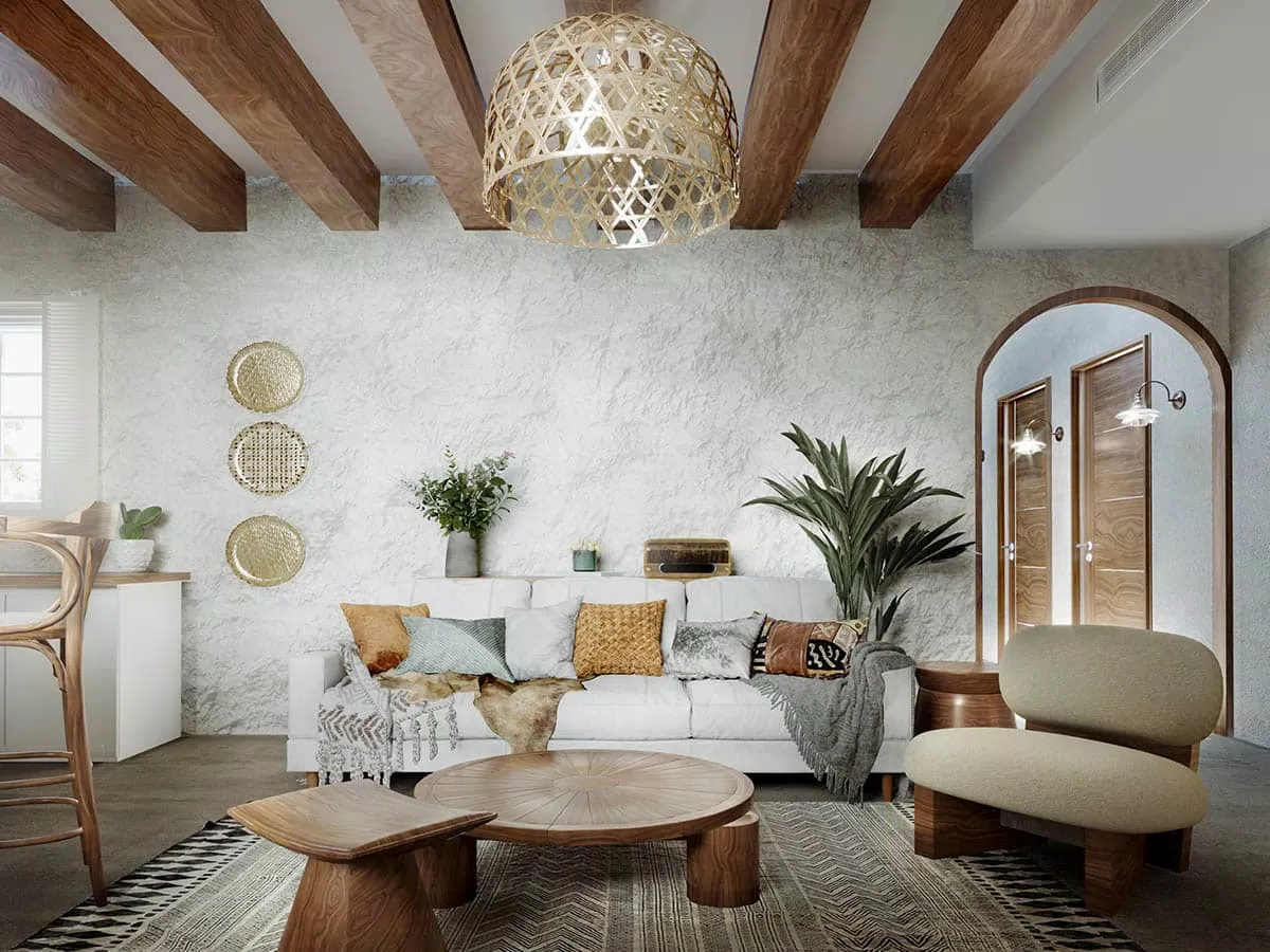 Phong cách thiết kế nội thất Rustic (Ảnh: Internet) Phong cách thiết kế nội thất Rustic (Ảnh: Internet)