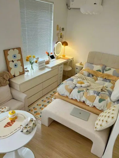 Decor phòng ngủ với tông vàng không kém phần mới mẻ (Nguồn: internet) Decor phòng ngủ với tông vàng không kém phần mới mẻ (Nguồn: internet)