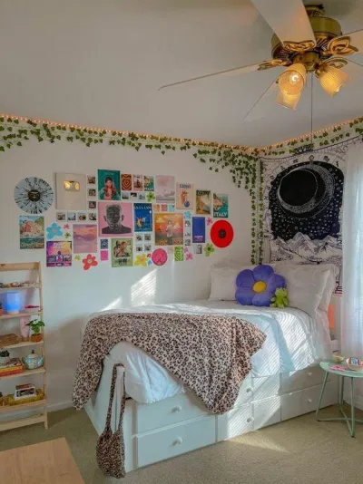 Decor phòng ngủ phong cách Y2K (Nguồn: internet) Decor phòng ngủ phong cách Y2K (Nguồn: internet)