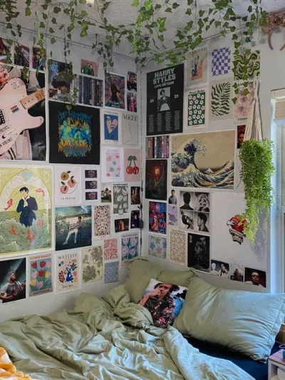 Decor phòng ngủ phong cách Y2K (Nguồn: internet) Decor phòng ngủ phong cách Y2K (Nguồn: internet)