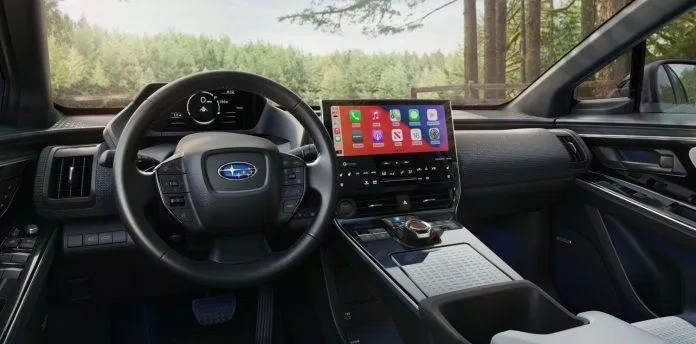 Màn hình thông tin điều khiển của Subaru Solterra (Ảnh: Internet) Màn hình thông tin điều khiển của Subaru Solterra (Ảnh: Internet)