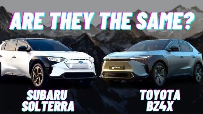 Subaru Solterra rất giống với Toyota bZ4X (Ảnh: Internet) Subaru Solterra rất giống với Toyota bZ4X (Ảnh: Internet)