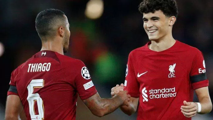 Cả Thiago và Bajcetic đều chấn thương và nghỉ dài hạn từ mùa giải trước (nguồn ảnh: Internet) Cả Thiago và Bajcetic đều chấn thương và nghỉ dài hạn từ mùa giải trước (nguồn ảnh: Internet)
