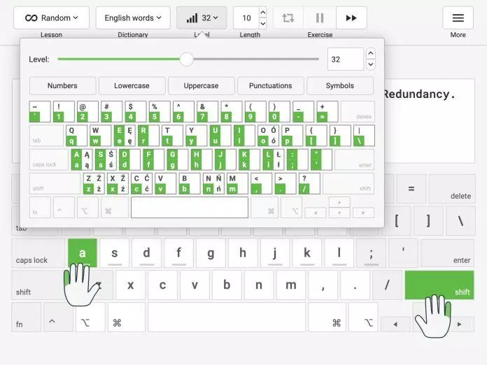 Web luyện gõ 10 ngón online (Ảnh: Internet)
