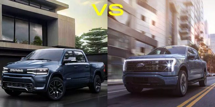 Thiết kế bên ngoài của Ram 1500 REV và F-150 Lightning (Ảnh: Internet) Thiết kế bên ngoài của Ram 1500 REV và F-150 Lightning (Ảnh: Internet)