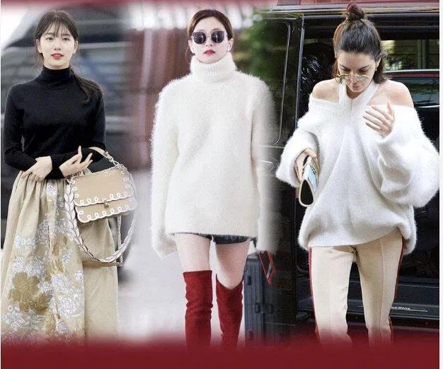 Phối đồ với áo len Phối đồ với áo len