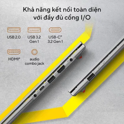 Máy hỗ trợ nhiều cổng kết nối khác nhau để phục vụ cho công việc và học tập của bạn (Ảnh: Internet) Máy hỗ trợ nhiều cổng kết nối khác nhau để phục vụ cho công việc và học tập của bạn (Ảnh: Internet)