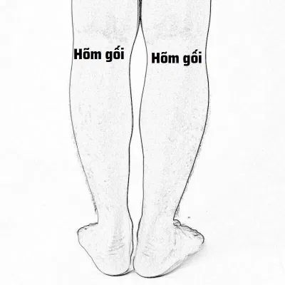 Bấm huyệt ở hõm đầu gối