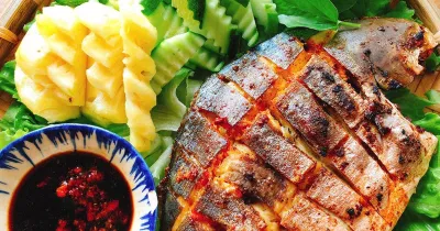 Cá chim nướng - Món ăn dân dã