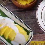 Học ngay cách làm món xôi xoài Thái Lan cực kỳ đơn giản. (Nguồn: Cooky TV)