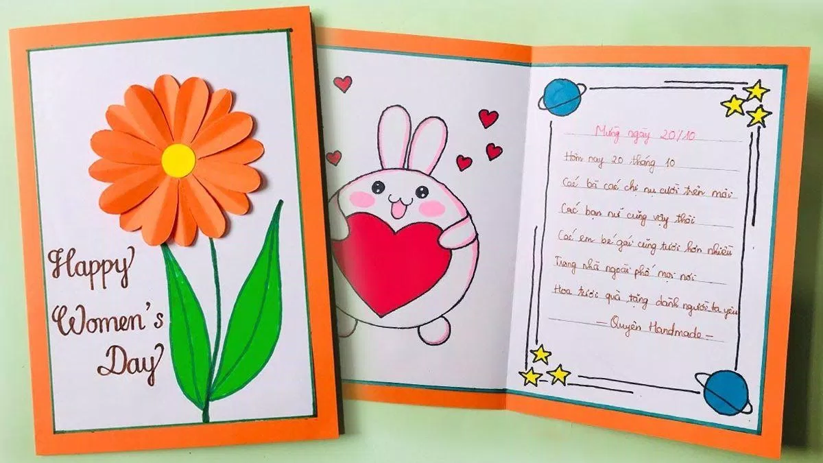 20+ ý tưởng làm thiệp 20/10 đẹp (Ảnh: Internet) 20+ ý tưởng làm thiệp 20/10 đẹp (Ảnh: Internet)