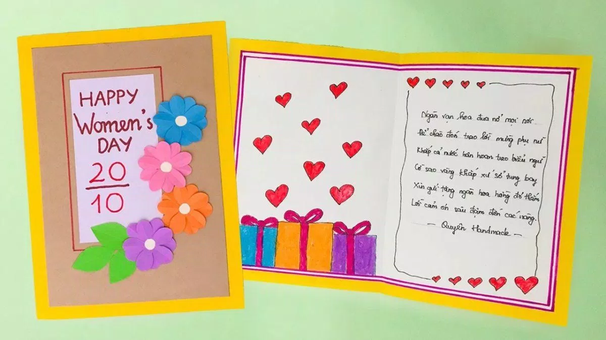 20+ ý tưởng làm thiệp 20/10 đẹp (Ảnh: Internet) 20+ ý tưởng làm thiệp 20/10 đẹp (Ảnh: Internet)