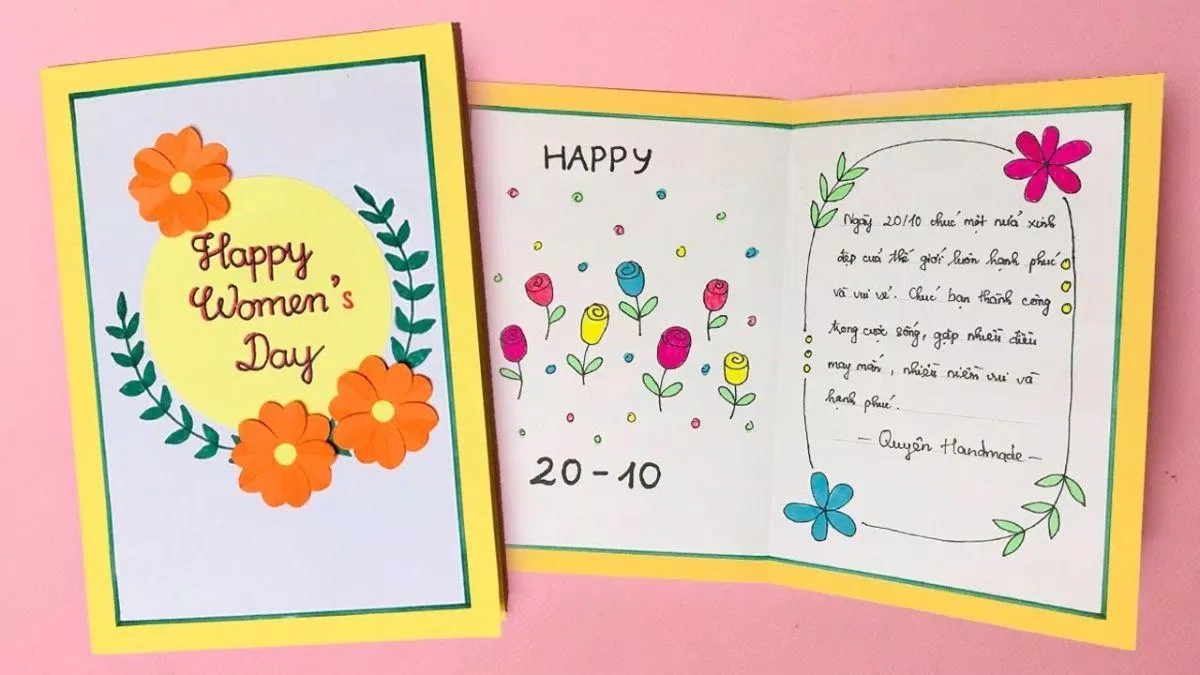 20+ ý tưởng làm thiệp 20/10 đẹp (Ảnh: Internet) 20+ ý tưởng làm thiệp 20/10 đẹp (Ảnh: Internet)