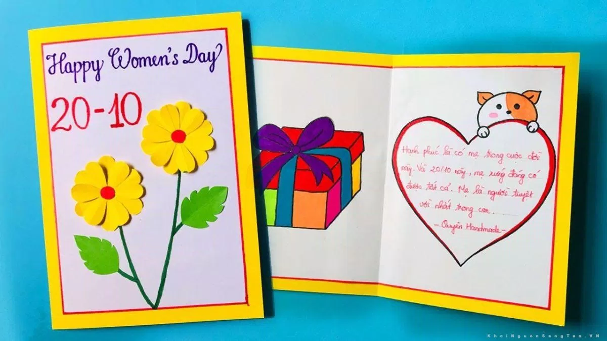 20+ ý tưởng làm thiệp 20/10 đẹp (Ảnh: Internet) 20+ ý tưởng làm thiệp 20/10 đẹp (Ảnh: Internet)