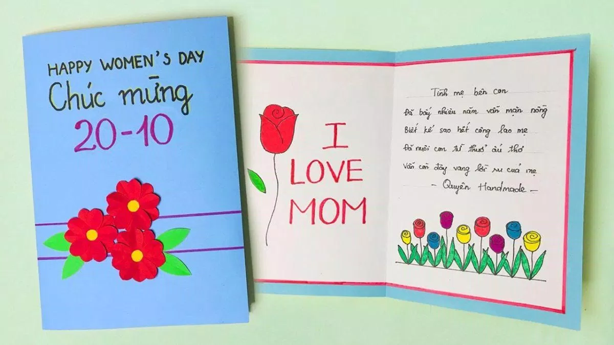 20+ ý tưởng làm thiệp 20/10 đẹp (Ảnh: Internet) 20+ ý tưởng làm thiệp 20/10 đẹp (Ảnh: Internet)