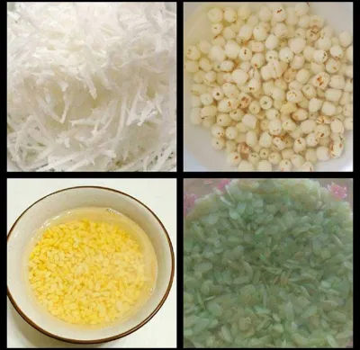 Cách nấu xôi cốm hạt sen bằng nồi cơm điện