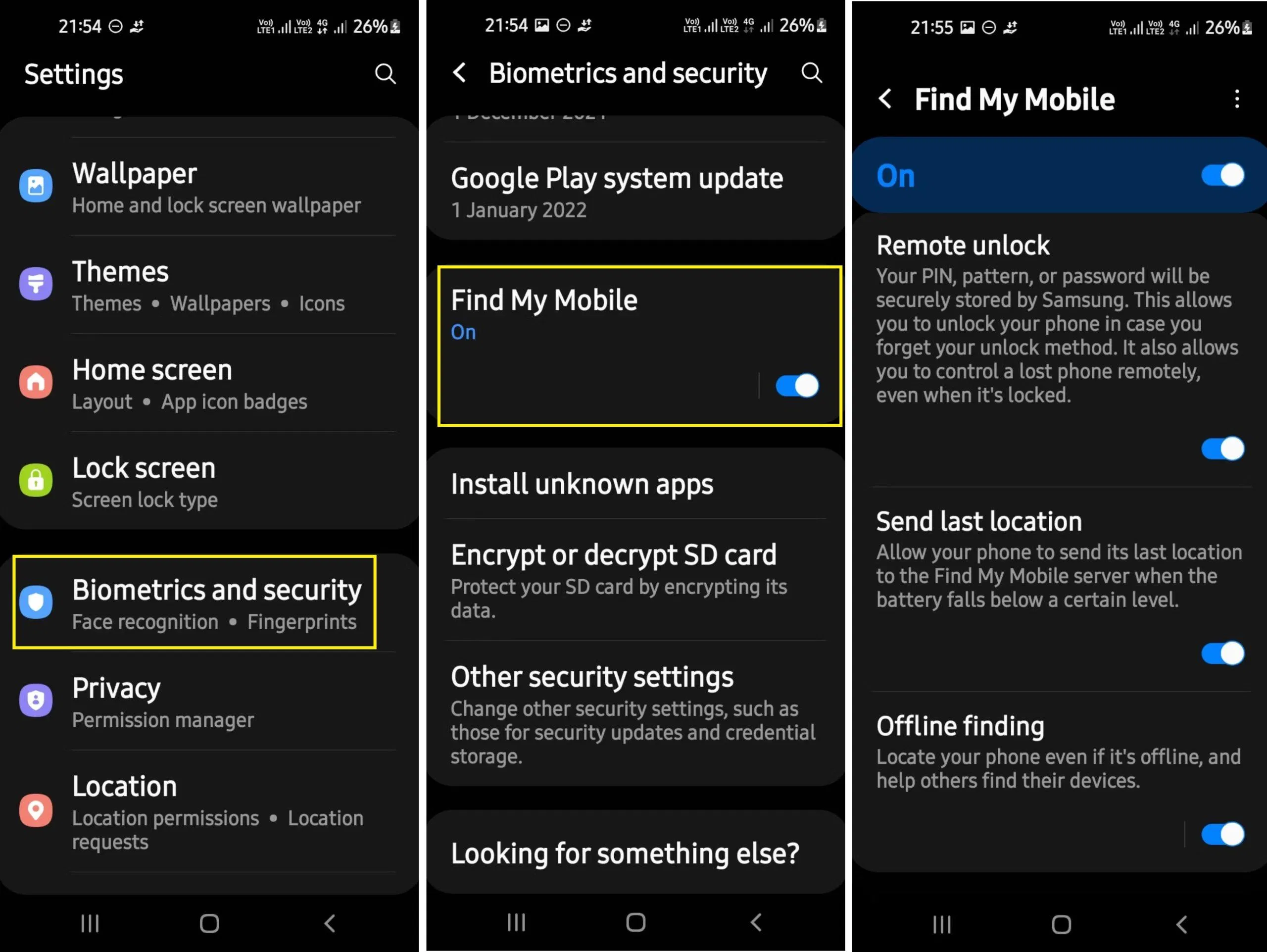 Cách cài đặt, sử dụng Find My Mobile để tìm thiết bị Samsung của bạn (Ảnh: Internet)