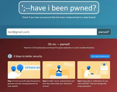 Giao diện trang web HaveIBeenPwned (Ảnh: Internet) Giao diện trang web HaveIBeenPwned (Ảnh: Internet)